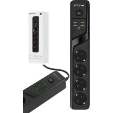 Tech-Protect Listwa Przeciwprzepięciowa Zasilająca Przedłużacz 4x 230v 4x Usb 2x Type-c / Power Strip P-04