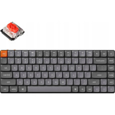 Keychron - K3 Max QMK/VIA Wireless Custom Mechanical Keyboard - Niskoprofilowa Bezprzewodowa Klawiatura Mechaniczna Białe Gateron Red