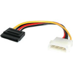 Startech Molex - SATA, 0.15m, Wielokolorowy (SATAPOWADAP)