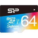 Silicon Power Karta Silicon Power Superior Pro MicroSDXC 64 GB Class 10  (SP064GBSTXDU3V20SP)