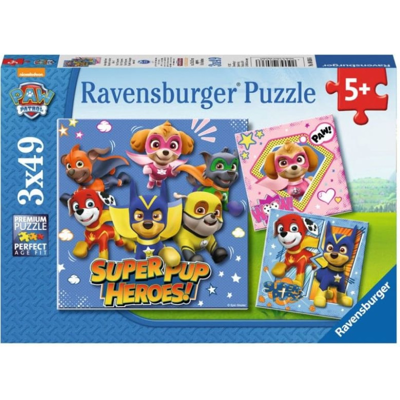 Ravensburger Puzzle 3x49 Psi Patrol (080366)