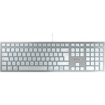 Cherry Klawiatura Cherry CHERRY KC 6000C FOR MAC klawiatura USB QWERTZ Niemiecki Srebrny