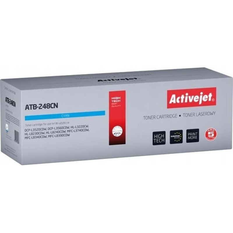 Activejet ATB-248CN Toner (zamiennik Brother TN248C; Supreme; 1000 stron; niebieski)