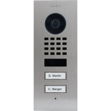 Doorbird D1102V IP Vid. Türst. V2A Edels. 2Ruftasten Unterputz