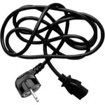 Logo Kabel zasilający Logo Kabel sieciowy 230V zasilacz, CEE7 (widelec)-C13, 2m, VDE approved, czarny, Logo, 5 pack (economy), cena za 1 kus