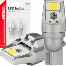 Amio Żarówki led canbus t15 w16w 2smd 3570 white 12v 24v amio-04257