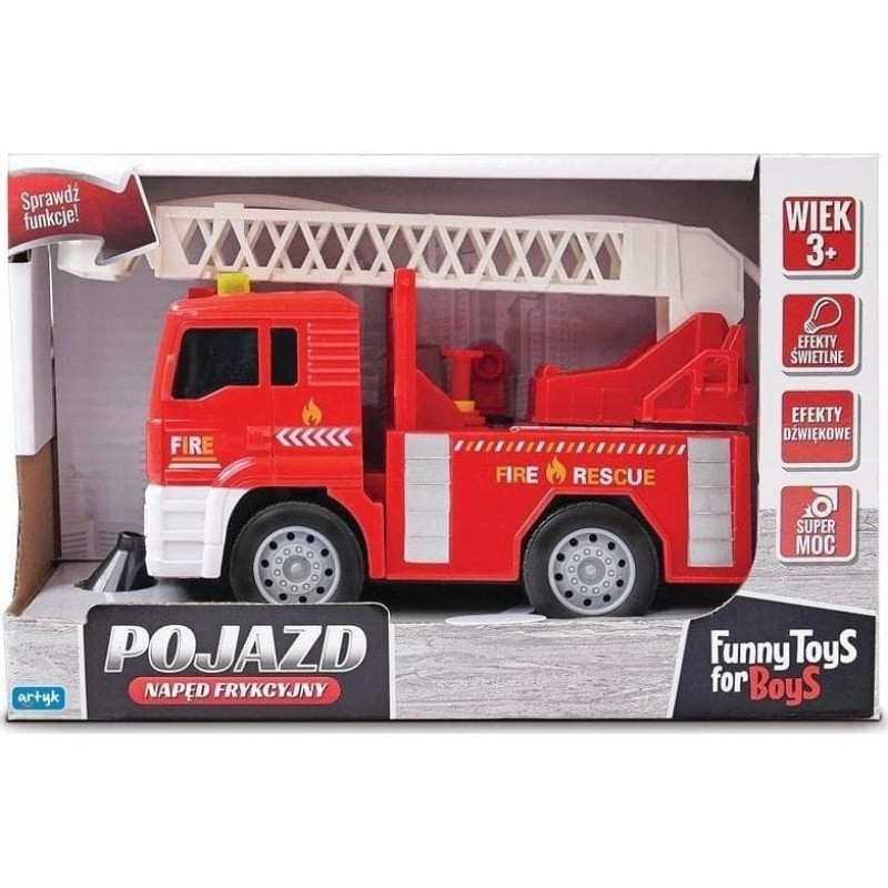 Artyk Pojazd Toys for Boys Straż Pożarna z napędem