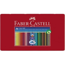 Faber-Castell Kredki Grip 2001 36 Kolorów Opakowanie Metal Faber-Castell (112435 FC)