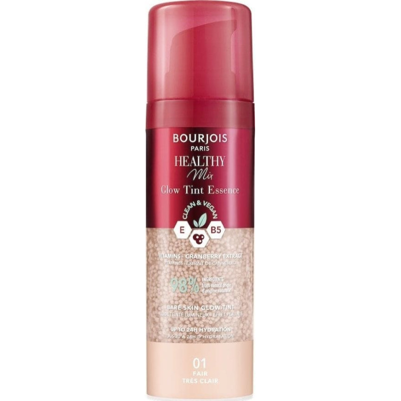 Bourjois Healthy Mix Glow Tint Essence nawilżająca esencja wyrównująca koloryt 01 Fair 30ml