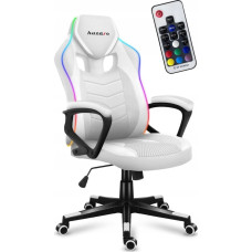 Huzaro Fotel Gamingowy Komputerowy Gracza Obrotowy Huzaro Force 2.5 White Rgb Mesh