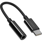 Joyroom Adapter USB Joyroom USB-C - Jack 3.5mm Czarny  (6941237103369)