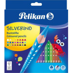 Pelikan Kredki Silverino trójkątne 24 kolory