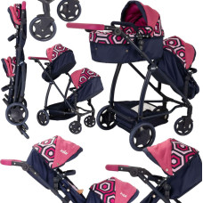 HTI Joie Junior Evalite Twin Pushchair Wózek dla lalek bliżniaków 2w1 gondola, spacerówka
