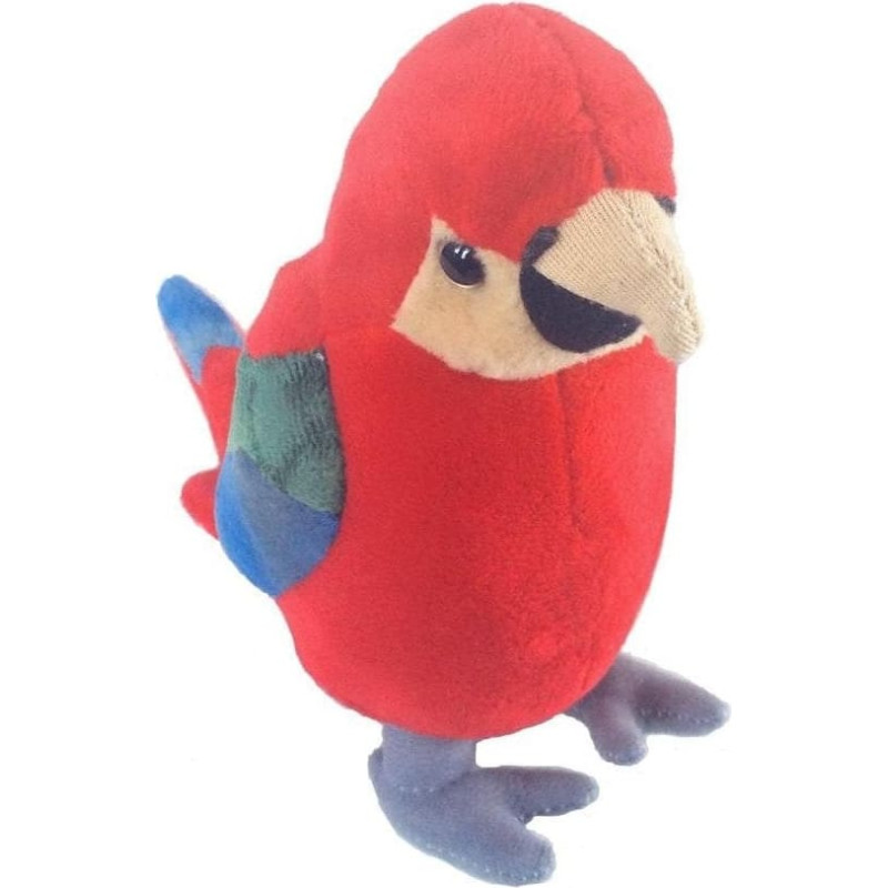 Beppe Papuga czerwona 20cm z dźwiękiem 13738 BEPPE