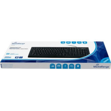 Mediarange Klawiatura MediaRange Tastatur Przewodowa Czarna UK (MROS101-UK)