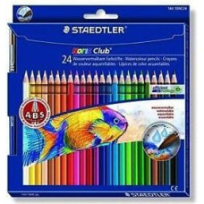 Staedtler Kredki akwarelowe 24 kolorĂłw z pÄ™dzelkiem