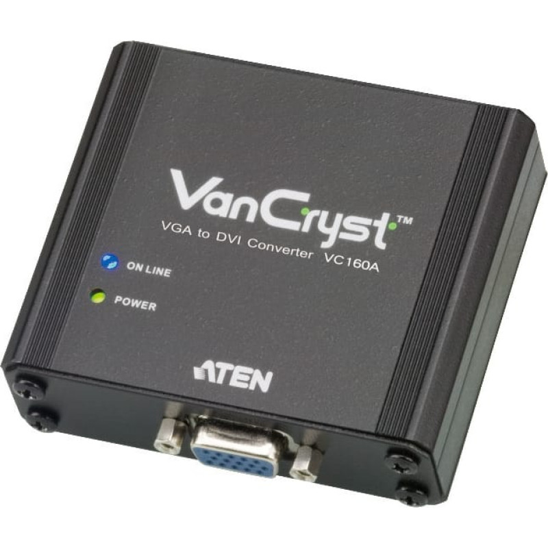 Aten Adapter AV Aten DVI-D - D-Sub (VGA) czarny (VC160AATG)