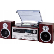 Trevi Gramofon Trevi Wieża Trevi TT1072 DAB retro/gramofon/CD/kaseta/BL wood