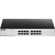 D-Link GO-SW-16G Unmanaged L2 Gigabit Ethernet (10/100/1000) 1U Black