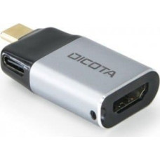 Dicota Mini Adapter D32047, USB-C > HDMI (silber, PD 100 Watt)