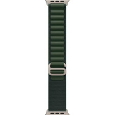 Apple 49mm Dark Green Alpine Loop - Large - Natural Titanium Finish