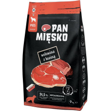 Pan Mięsko PAN MIĘSKO Wołowina z koziną (dorosły) chrupki XS - Karma sucha dla psa - 9kg