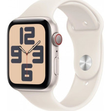 Apple Smartwatch Apple Watch SE GPS + Cellular, koperta 44 mm z aluminium w kolorze księżycowej powiaty z paskiem sportowym w kolorze księżycowej powiaty - rozmiar M/L