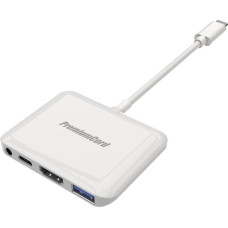 Premiumcord Adapter USB PremiumCord PremiumCord Převodník USB-C na HDMI2.0+USB3.0+Audio+PD (pro iPad Pro)