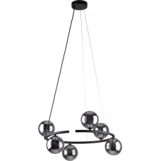 Tkkrywult Lampa wisząca TKKRYWULT TK Lighting Anabelle 6843 lampa wisząca zwis 6x6W G9 czarna/grafitowa