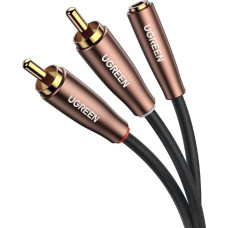 Ugreen Kabel Ugreen Jack 3.5mm - RCA (Cinch) x2 3m czarny (UGR1054)