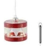 Frendo Sirius Home Elly, Christmas tree ornament, Red, Transparent, AAA, 1 pc(s), 70 mm, 70 mm