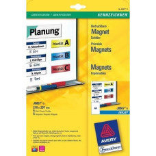 Staples AVERY Etykiety Magnetyczne Samoprzylegające 210x297mm, 5 Arkuszy