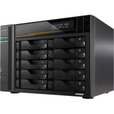 Asustor Serwer plików Asustor LOCKERSTOR 8 Gen3 AS6808T 8-bay, AMD Ryzen V3C14 Cztery rdzenie 2.3GHz, 16G ECC DDR5, 4x M.2 PCIe (NVMe), 2x 10 GbE, 2x 5 GbE,