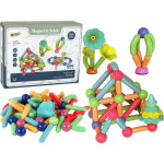 Leantoys Magnetyczne Klocki Konstrukcyjne Plastikowe 78 Elementów LEAN Toys