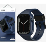 Uniq Pasek + etui UNIQ Monos 2in1 Apple Watch 4/5/6/7/8/9/SE 44/45mm niebieski/marine blue