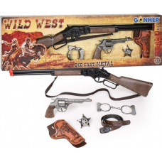 Gonher GONHER Wild-West play Set  8 S. + Rifle, 498/0