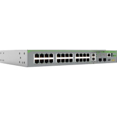 Allied Telesis AT-GS970EMX/28-50 łącza sieciowe Zarządzany L3 Gigabit Ethernet (10/100/1000) Szary