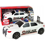 Leantoys Auto Sportowe Policja 1:16 Biały Dźwięk