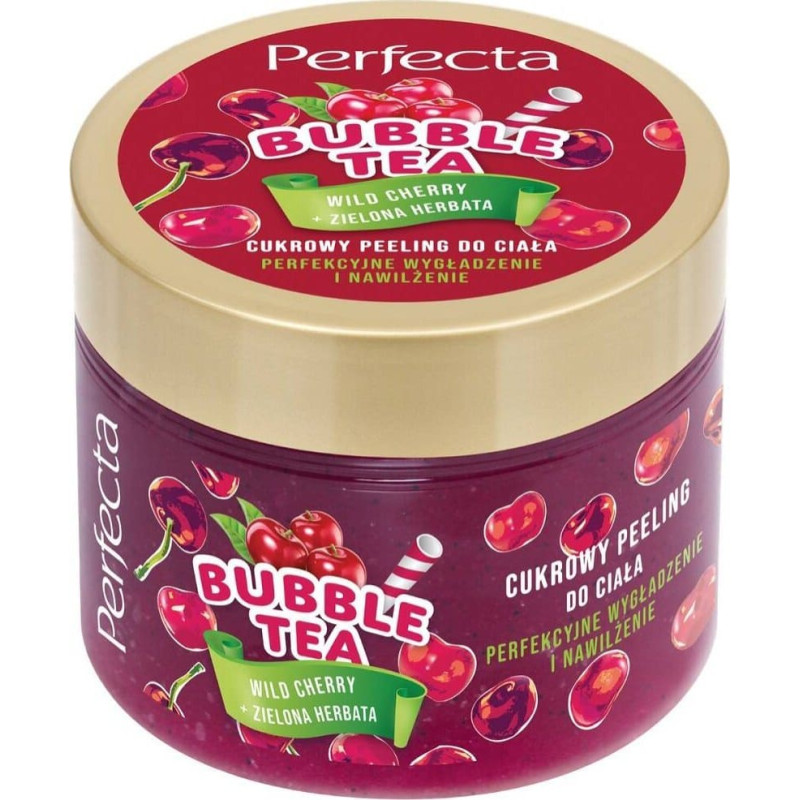 Perfecta Perfecta Bubble Tea cukrowy peeling do ciała Wild Cherry 300g