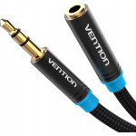 Vention Kabel Vention Jack 3.5mm - Jack 3.5mm 1m czarny (VAB-B06-B100-M)