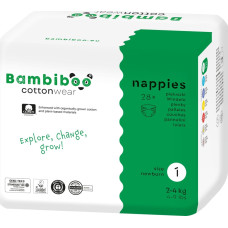 Pampers BAMBIBOO-PIELUCHY JEDNORAZOWE Z BAWEŁNĄ   R1.28SZT