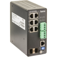 Barox RY-LPIGE-602GBTME łącza sieciowe Zarządzany L2/L3 Gigabit Ethernet (10/100/1000) Obsługa PoE Szary