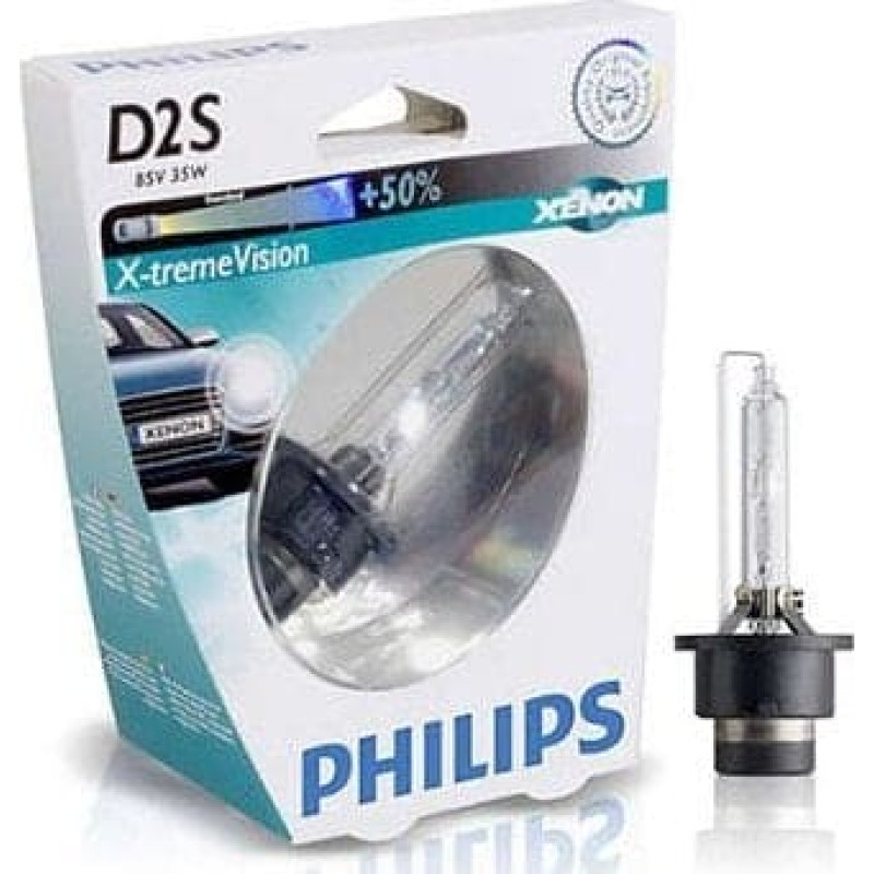 Philips ŻARÓWKA XENONOWA D2S 85V/35W +150% 4800K PHILIPS X-TREMEVISION GEN2