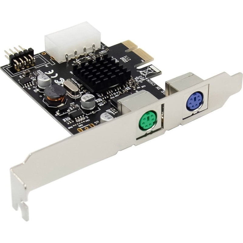 Inline ® Schnittstellenkarte, 2x PS/2, PCIe (PCI-Express)