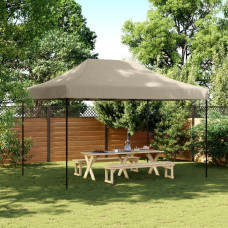 Vidaxl Składany namiot imprezowy typu pop-up, taupe, 410x279x315 cm