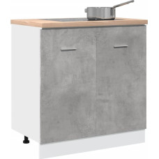 Vidaxl vidaXL Szafka pod zlew, szarość betonu, 80x46x81,5 cm