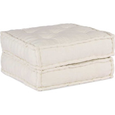 Vidaxl Pufa modułowa kremowa 70x70x36 Tkanina