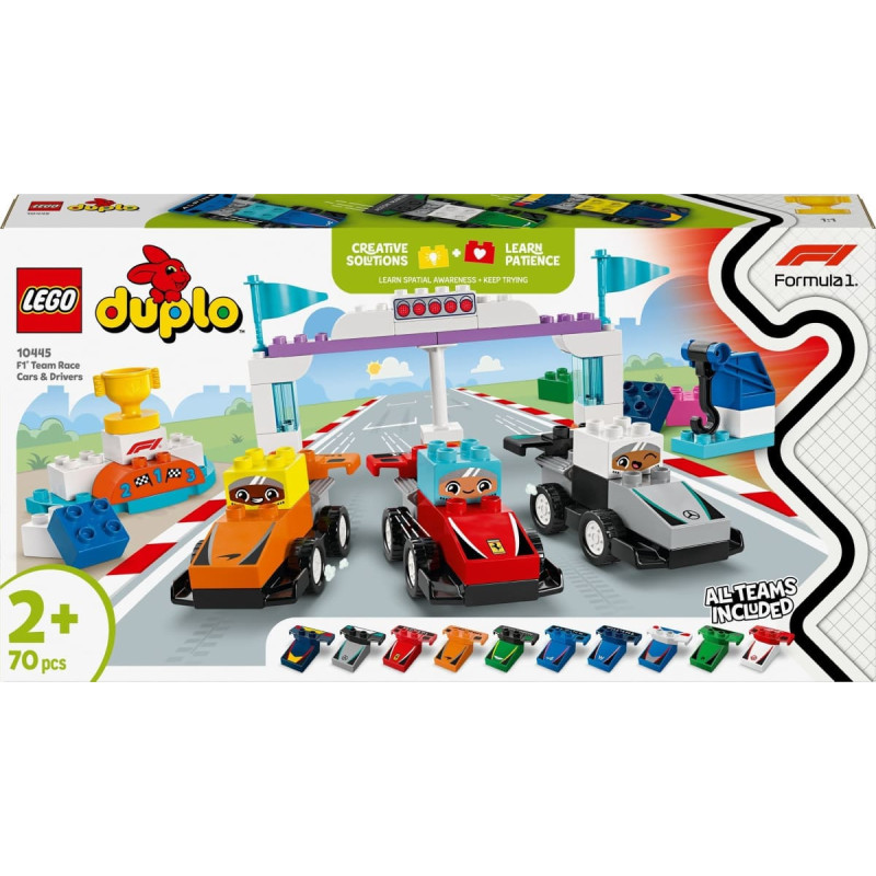 Lego (R) DUPLO 10445 (3szt) Bolidy i kierowcy F1