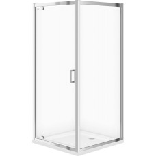 Cersanit (kabiny prysznicowe z brodzikiem) SET B153 Kabina ARTECO kwadratowa - (90x90x190), z brodzikiem TAKO - (90x4) (S601-116)