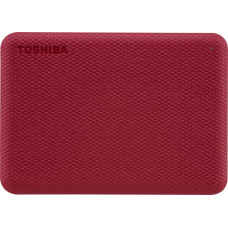 Toshiba Dysk zewnętrzny Toshiba HDD Canvio Advance 2 TB Czerwony (HDTCA20ER3AA)